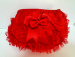 Frilly pants red