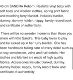 Sandra reborn doll