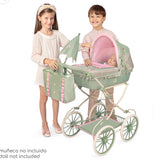 Decuevas Doll Pram 81cm - Botanic Mint Green Collection (age 4 and over)