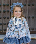 Hand made Elsa dress with matching bonnet