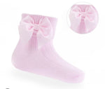 Pink ankle  bow sock