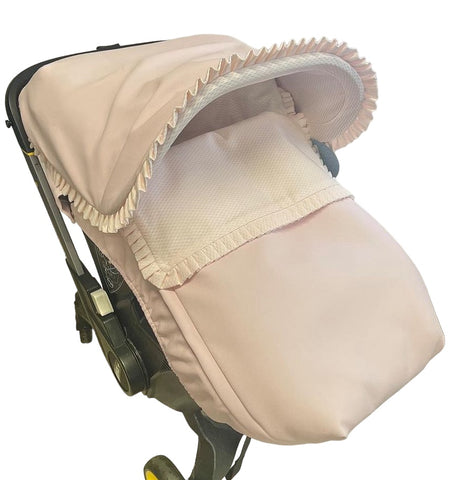 Spanishcar seat pique covers fits Doona  pram can be customised as shown in picture handle separate