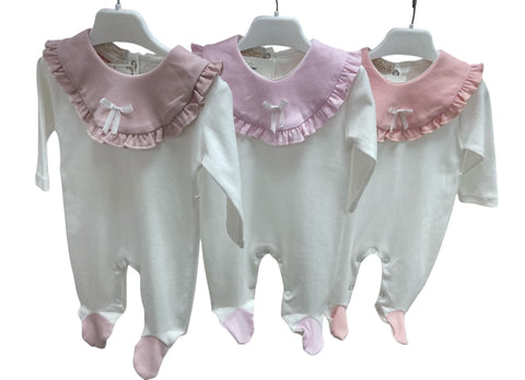 Sandy  babygrow dusty peach