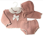 Ava Spanish 3 piece set dusty pink