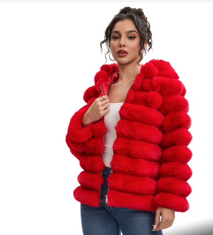 Women’s bubble fur jacket