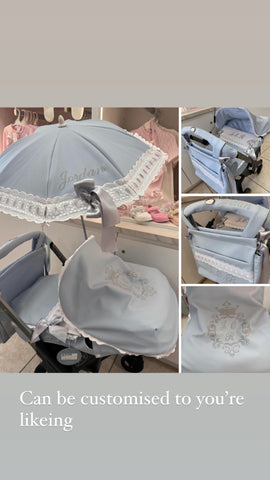 Spanishcar seat covers fits Doona  pram can be customised as shown in picture