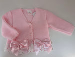 Pink bow cardigan