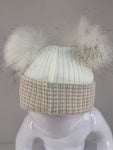 New born Fur pompom hat