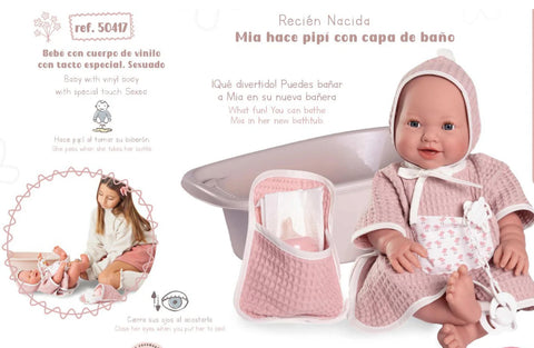 Mia peeing doll