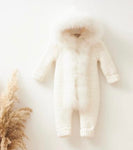 Full real fur snowsuit