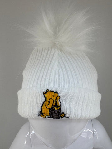Pooh  fur hat and scarf set
