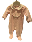 Darcy velour babygrow