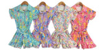 Heart playsuits purple