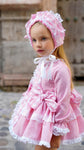 Ella confeccion collection comes withbonnet up to age 4 bow age5and 6 years