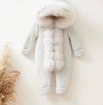 Full real fur snowsuit