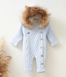 Full real fur snowsuit