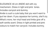 Andie crying doll