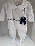 Darla babygrow white