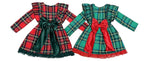 Diana tartan bow dress red dress green bow