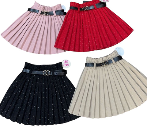 Gucci pleated skirt beige