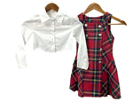 Jade. Tartan dress set