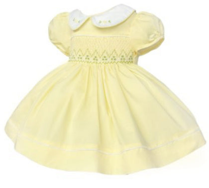 Lemon smock dress