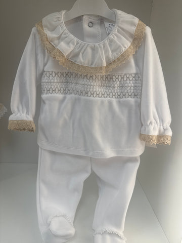 Smock velour 2 piece