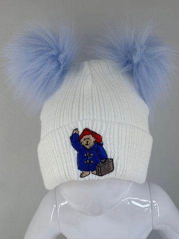 Pooh  fur hat and scarf set