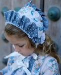 Hand made Elsa dress with matching bonnet