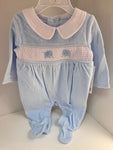 Velour  babygrow