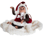 Xmas girl reborn monkey