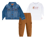Levis Co ord denim jacket cargo trousers set