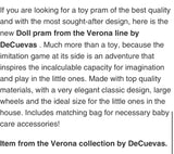 Verona Spanish pram