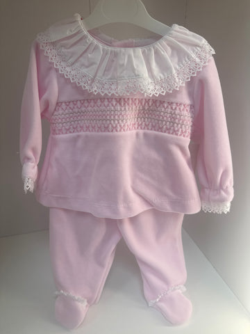 Smock velour 2 piece