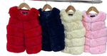 Fur gillets navy