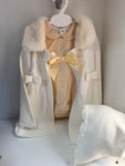 Spanish romper knitted coat and bonnet set