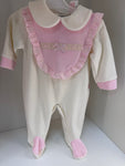 savannah babygrow -pink