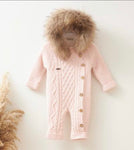 Full real fur snowsuit