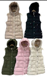 Fur lined gillet pink