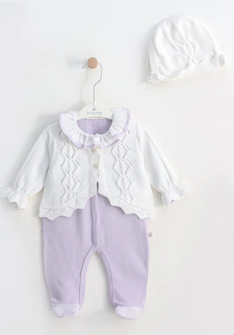 Leo king soft cotton babygrow set