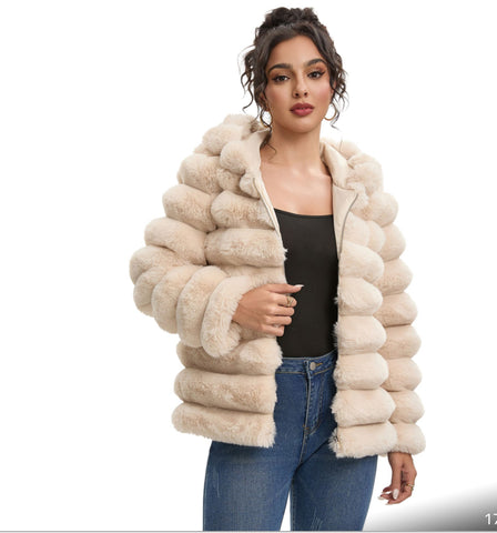 Women’s bubble fur jacket