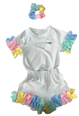 Frill  short set
