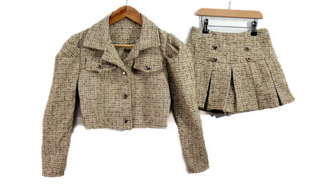 Tweed blazer sets