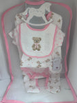 5 piece gift bag babygrow set
