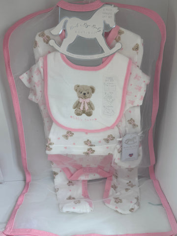 5 piece gift bag babygrow set
