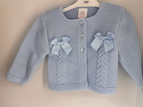 Blue  bow cardigan