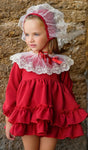 Ella confeccion collection comes withbonnet up to age 4 bow age5and 6 years