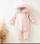 Full real fur snowsuit