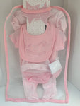 5 piece gift bag babygrow set