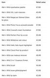Wet n wild beauty hamper over €130 worth of products in each hamper